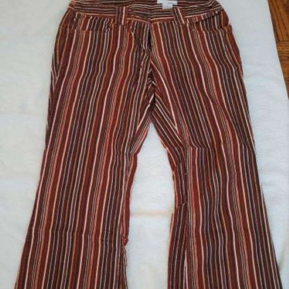 Vintage Striped Corduroy Jeans